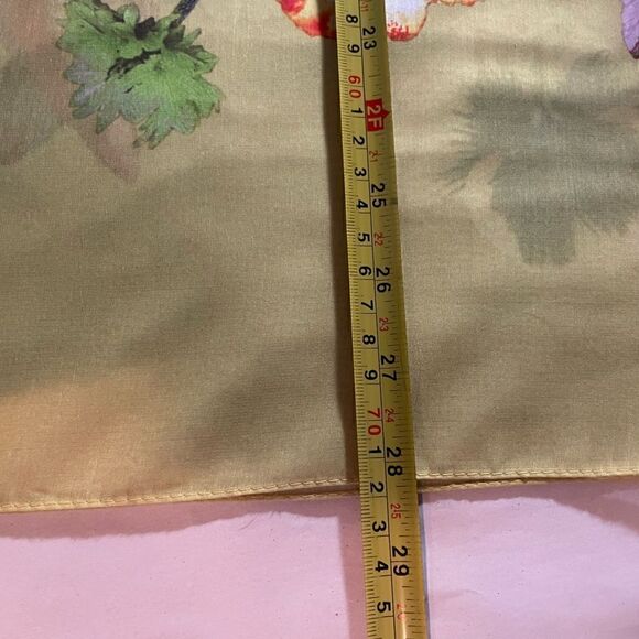 Soft Yellow Floral Scarf/Wrap - Picture 7 of 8